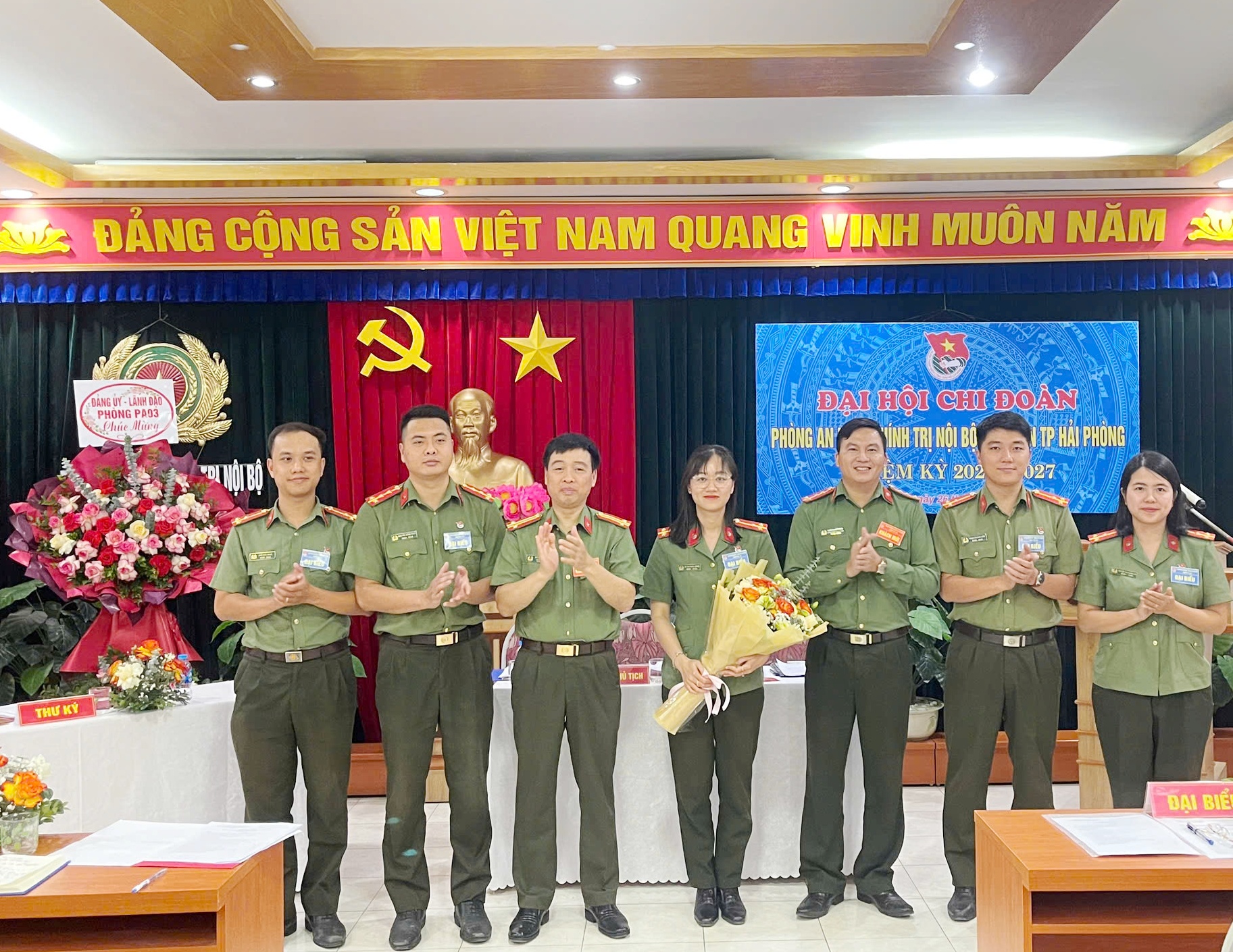 Chi đoàn Phòng An ninh chính trị nội bộ tổ chức thành công Đại hội nhiệm kỳ 2024-2027